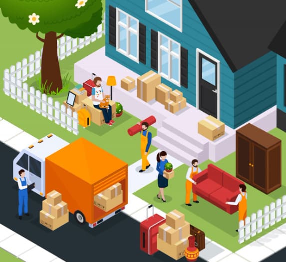 أسطول سيارات نقل العفش الحديثة - شركة الصقر الدولي